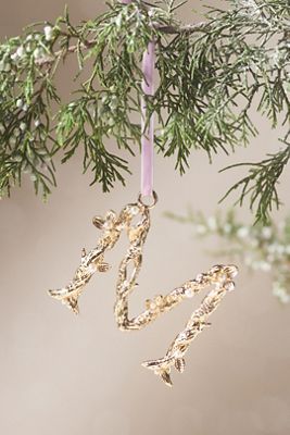 Aurelia Gold Monogram Ornament