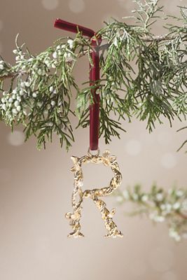Aurelia Gold Monogram Ornament