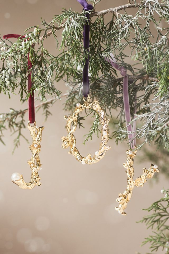 Aurelia Gold Monogram Ornament #1
