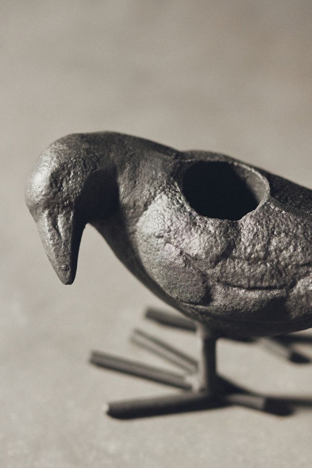 Crow Taper Candle Holder #2