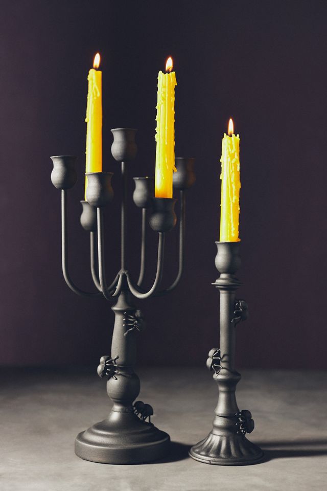 Black Spider Metal Candelabra #1