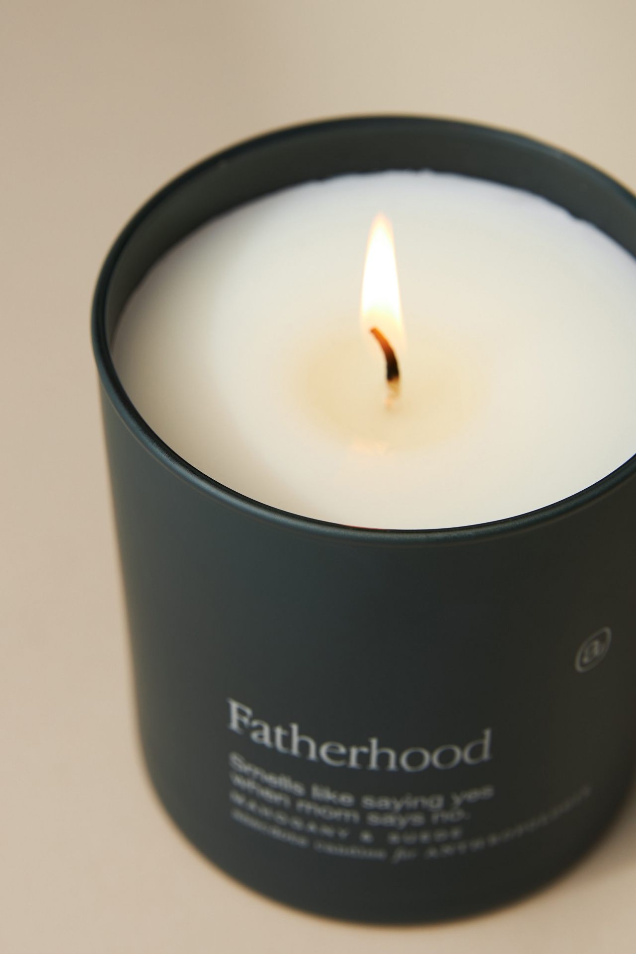 Anecdote Fatherhood Glass Candle