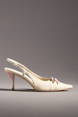 Shop Reformation Noreen Slingback Heels In White