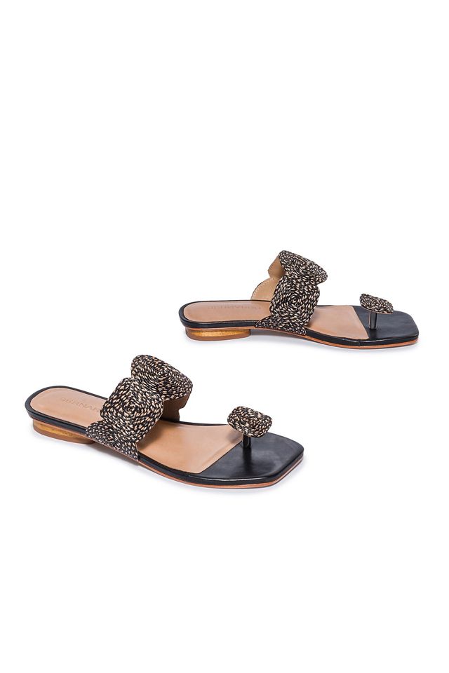 Bernardo Palermo Raffia Sandals #2