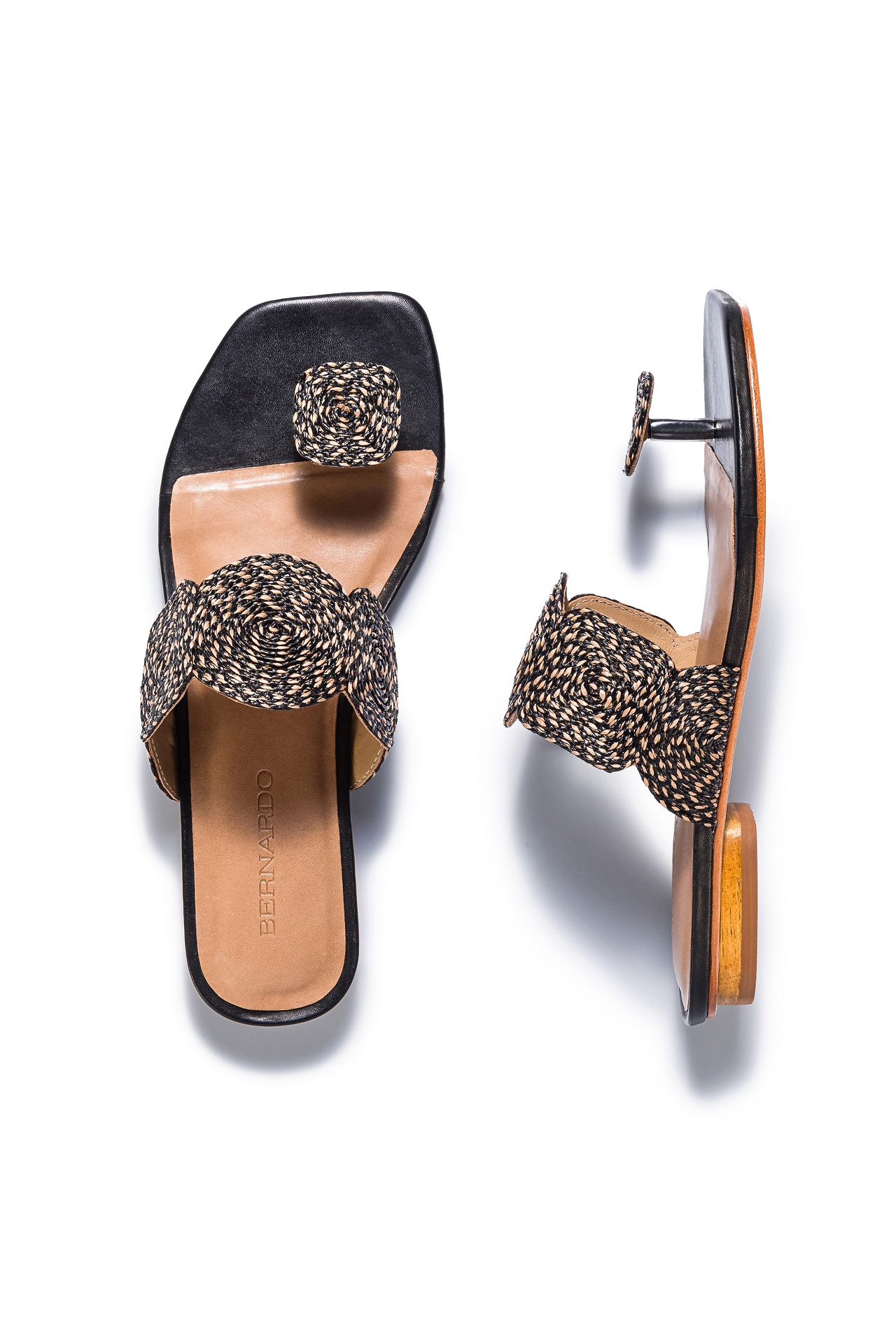 Bernardo Palermo Raffia Sandals