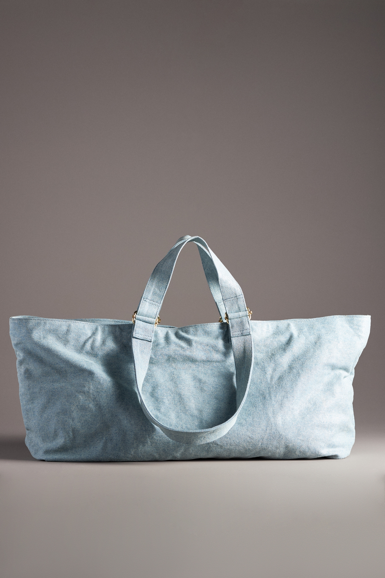 Coated Denim Weekender Bag