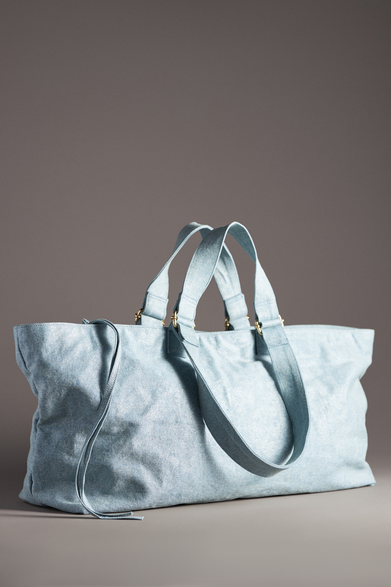 Coated Denim Weekender Bag