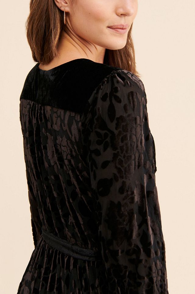 ModCloth Velvet Wrap Maxi Dress #3