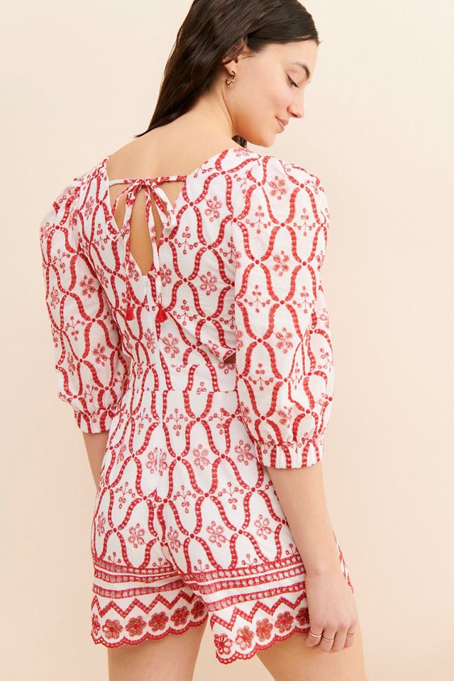 Especia Hulanicki Eyelet Romper #1