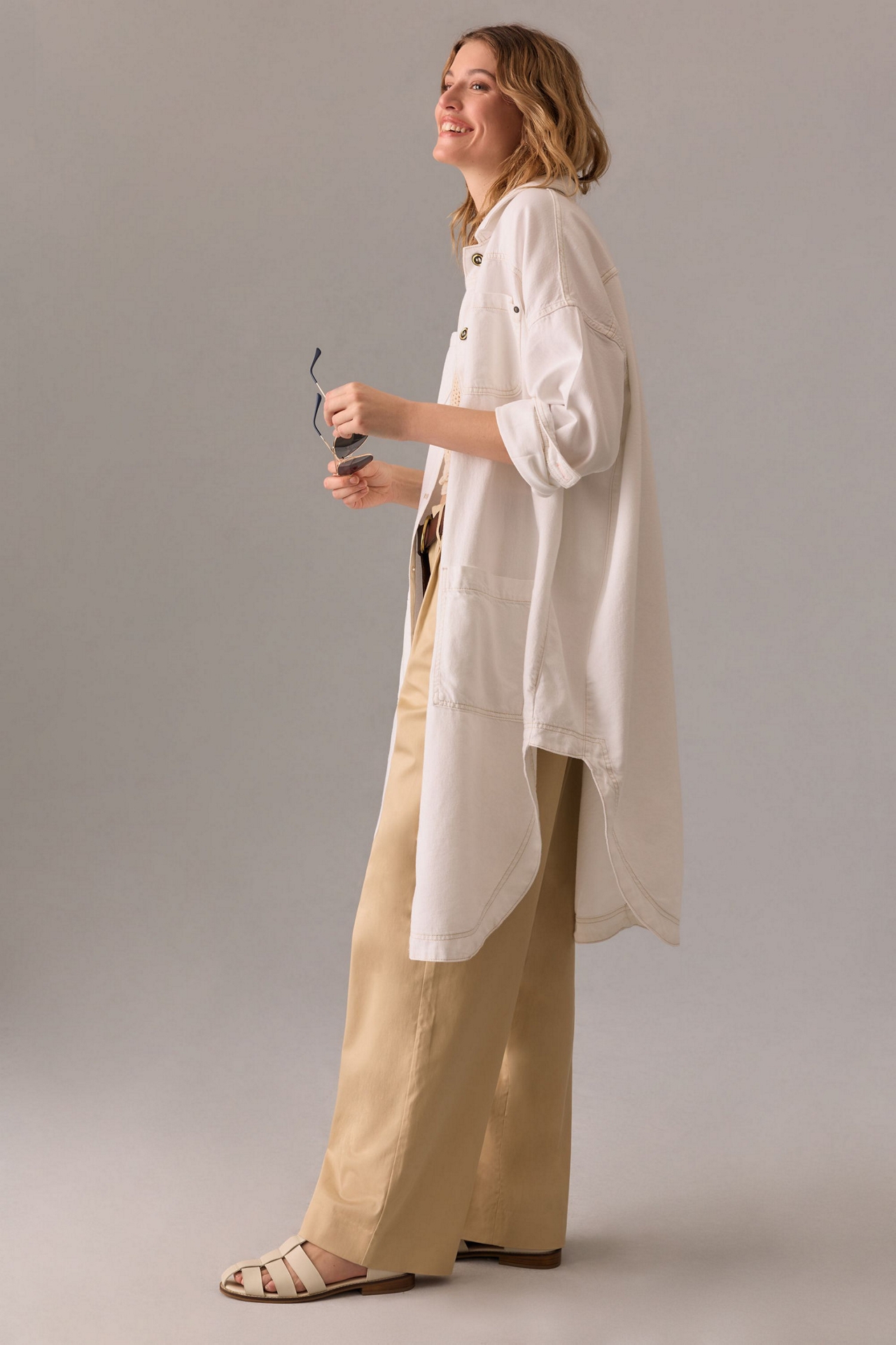 Pilcro Oversized Denim Shirt Jacket
