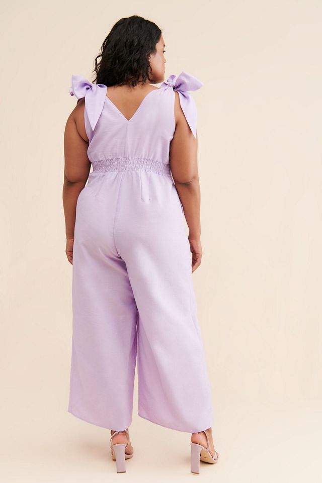 Eloquii Tie Strap Wide-Leg Jumpsuit #1