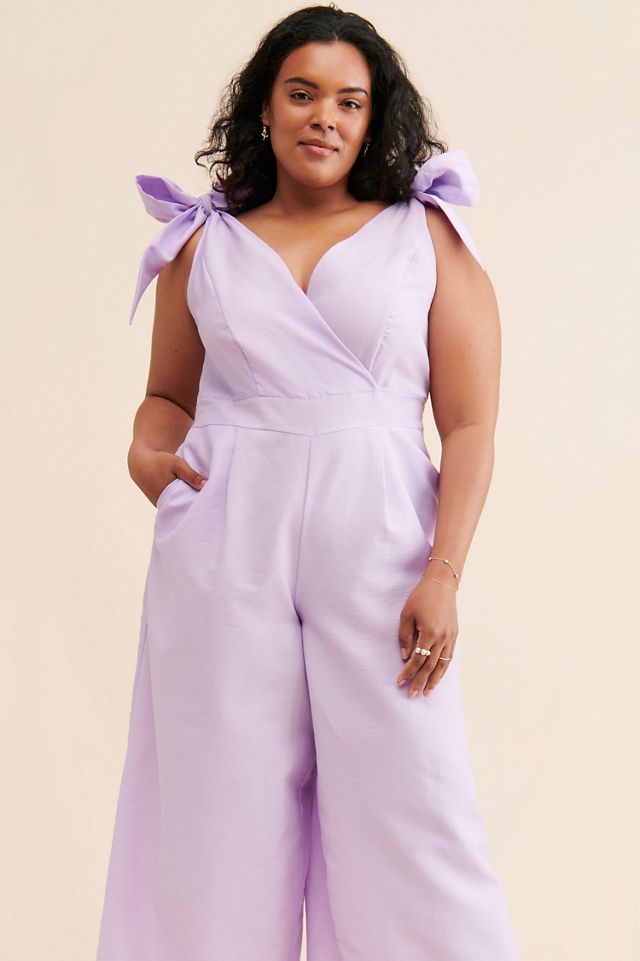 Eloquii Tie Strap Wide-Leg Jumpsuit #3
