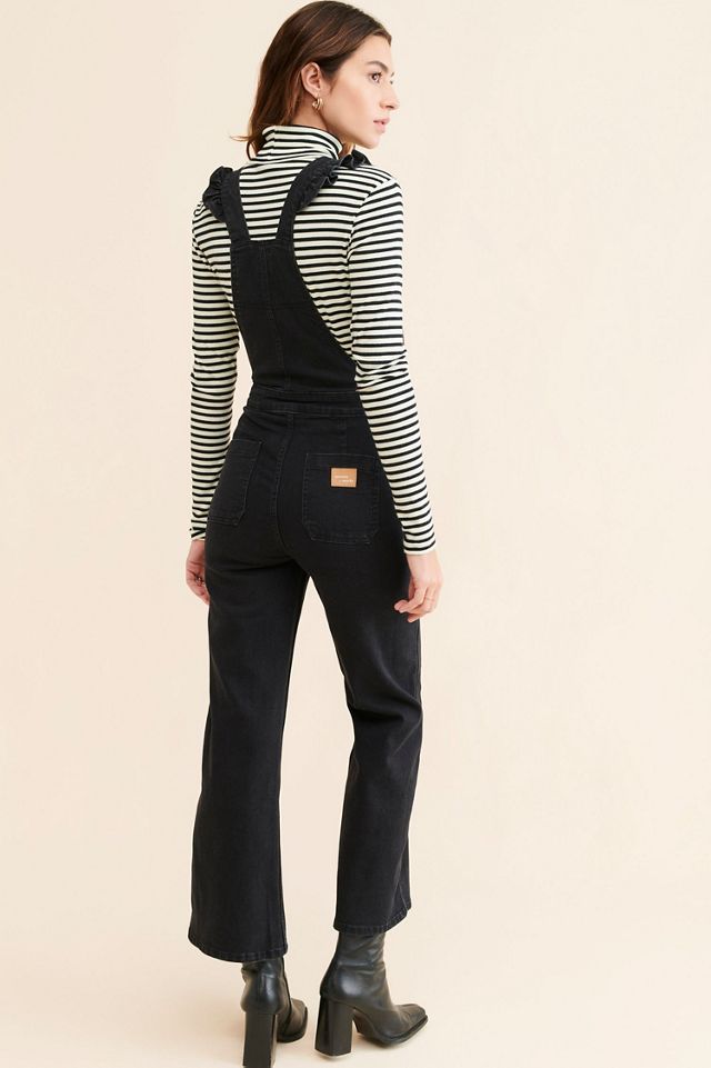 Seventy Mochi Elodie Frill Overalls | Anthropologie