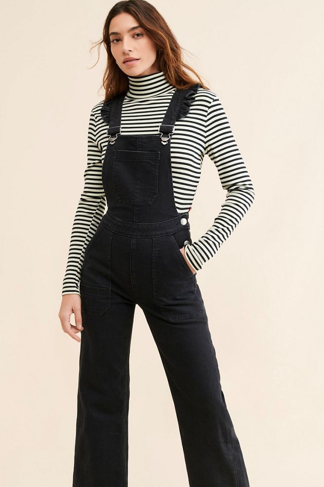 韓国商品/THREE TIMES Frill baggy overalls Seventy Mochi Elodie Frill Overalls | Anthropologie