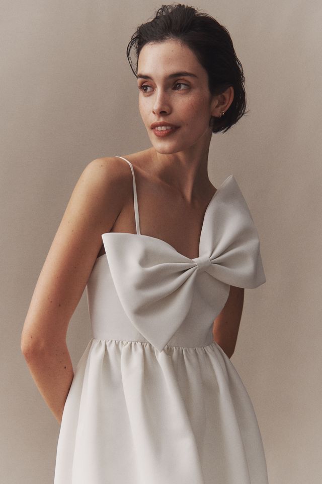 Sachin & Babi Scarlett Asymmetrical Bow A-Line Midi Dress #2