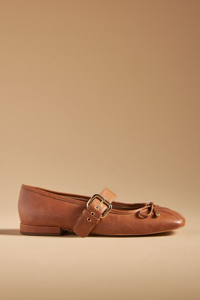 By Anthropologie Buckle Ballet Flats #1