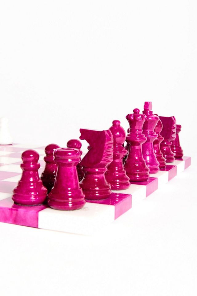 Rosemary Home Italian Alabaster Chess Set