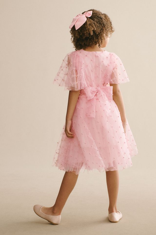 Gió Bespoke Madeleine Bea A-Line Beaded Tulle Flower Girl Dress #1