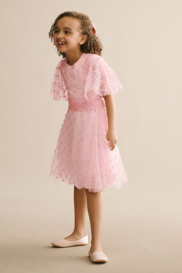 Gió Bespoke Madeleine Bea A-Line Beaded Tulle Flower Girl Dress #2