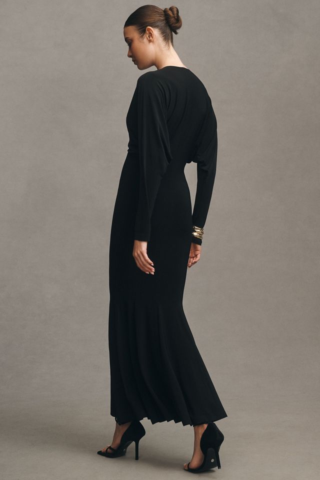 slim fit dress slacks SUPER OS BF NK SHIRT FLARED MINI DRESS – Black – Norma Kamali main image 1