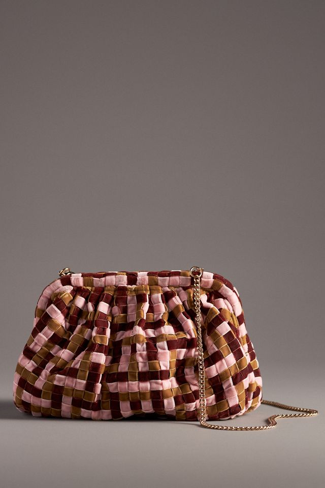 Velvet Woven Clutch #1