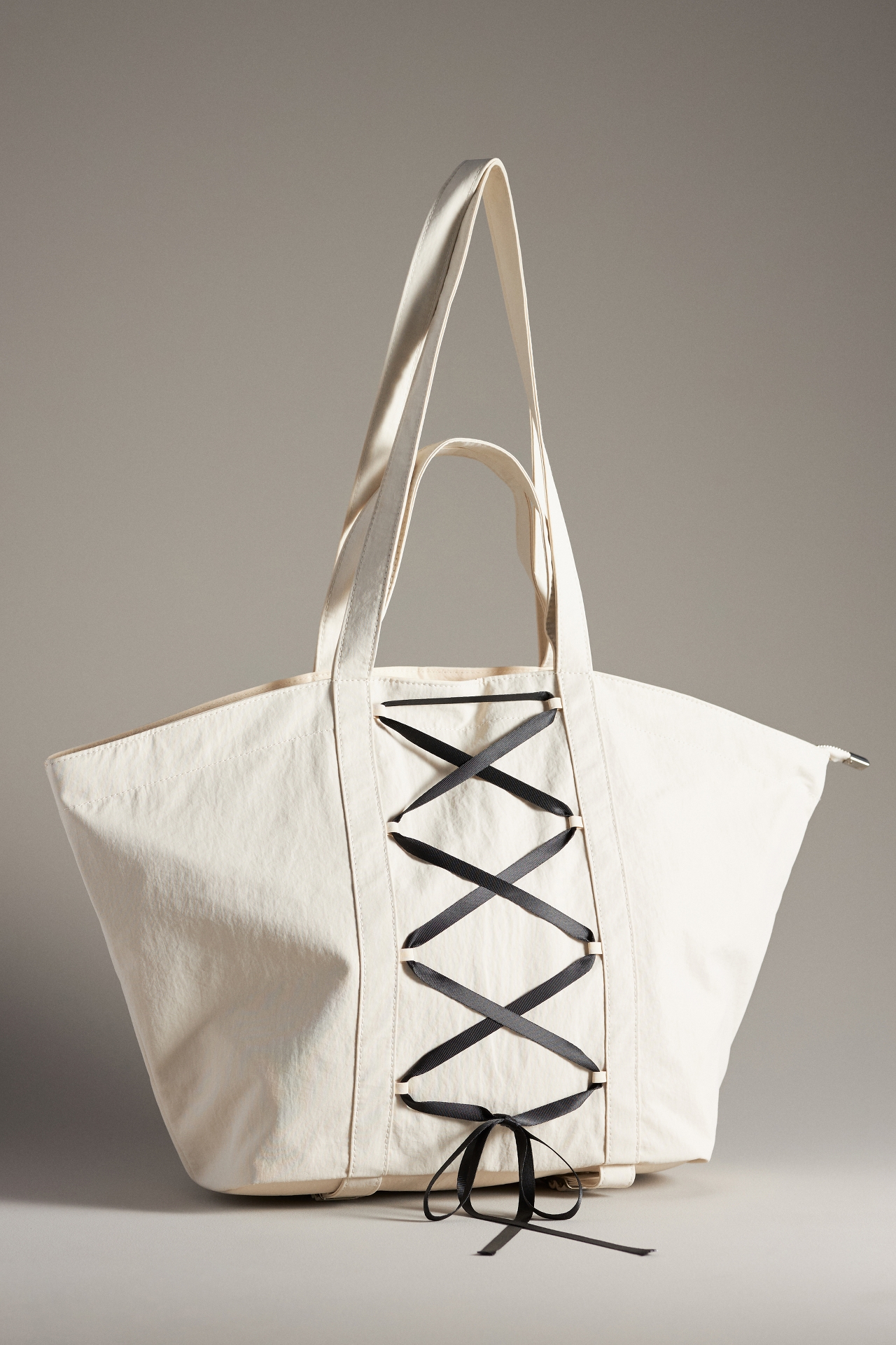 The Dasha Lace-Up Trapeze Tote