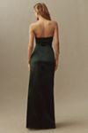 BHLDN Danielle Strapless Side-Slit Stretch Satin Maxi Dress