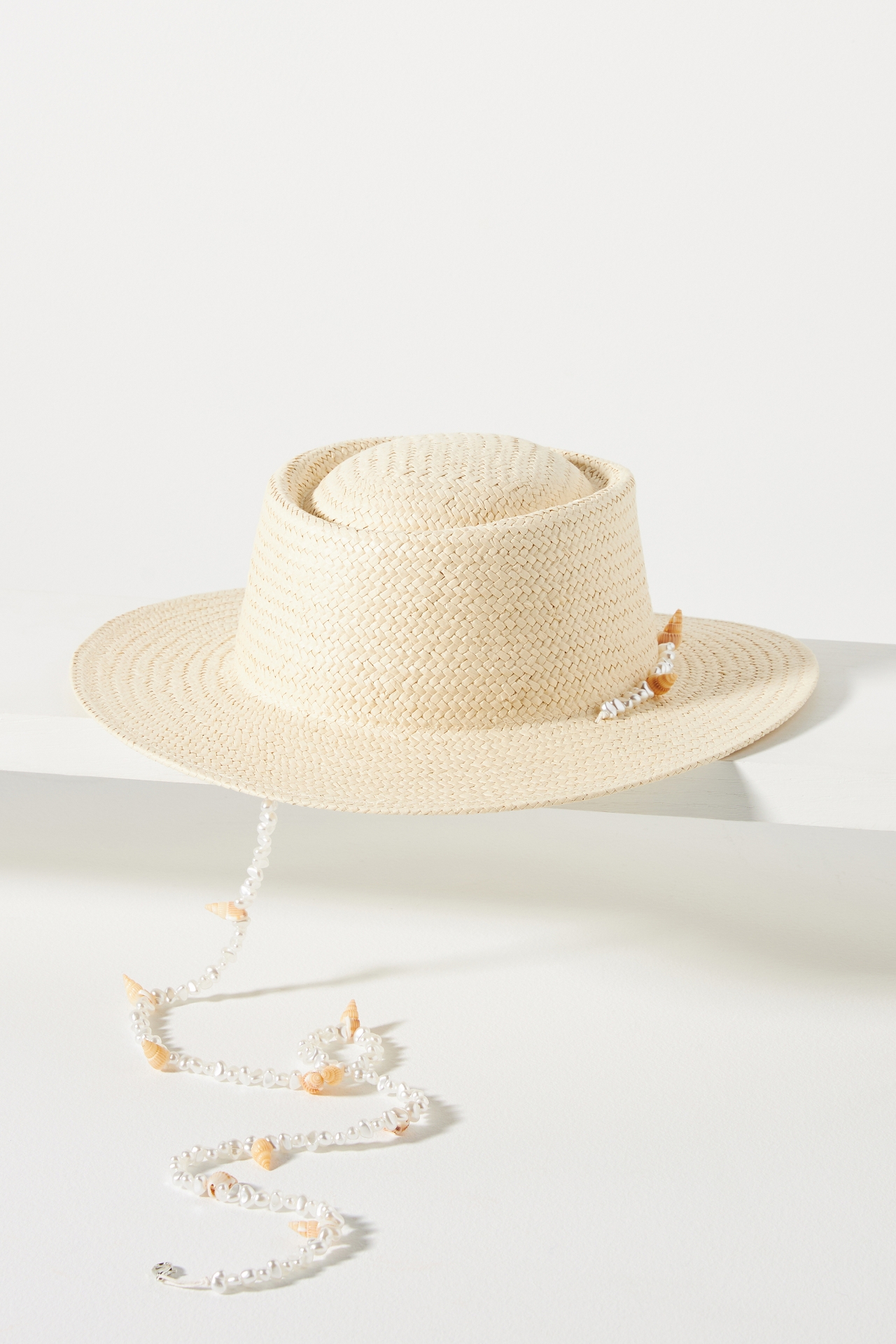 Straw Shell Boater