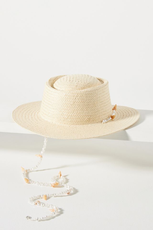 Straw Shell Boater #1
