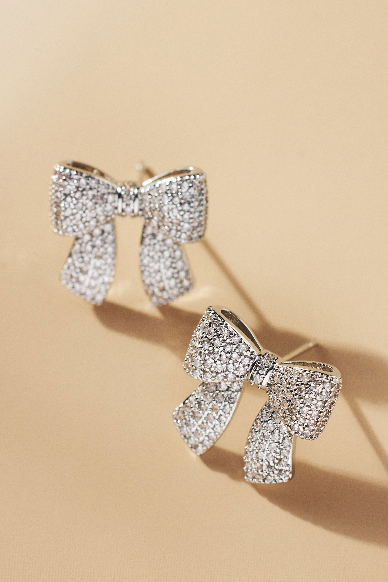 Shashi Petite Pavé Bow Earrings