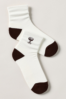 Daily Practice By Anthropologie Athletic Icon Socks In White