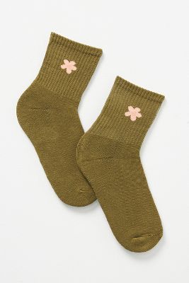 Shop Anthropologie Athletic Icon Socks In Green