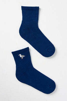 Daily Practice By Anthropologie Athletic Icon Socks In Blue