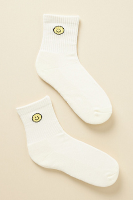 Daily Practice By Anthropologie Athletic Icon Socks In White