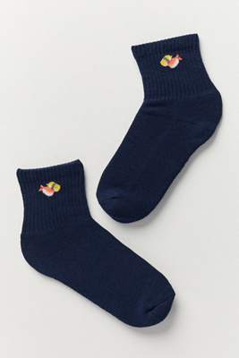 Daily Practice By Anthropologie Athletic Icon Socks In Blue