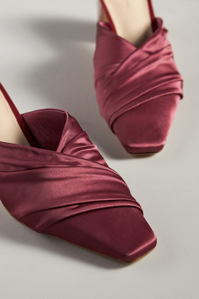 Ruched Mule Heels #2