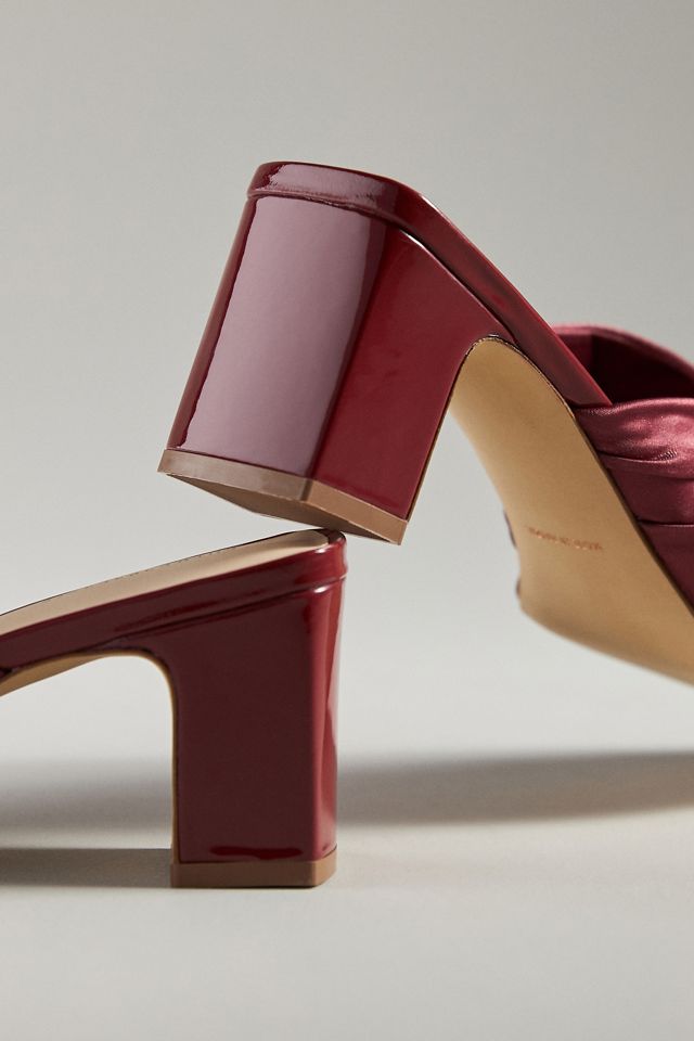 Ruched Mule Heels #3