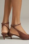 Ankle-Wrap Kitten Heels