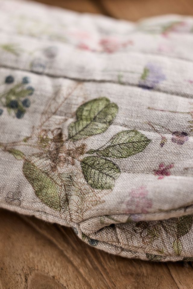Botanical Linen Oven Mitt #1
