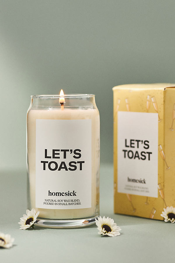Homesick Let's Toast Boxed Candle In Neutral