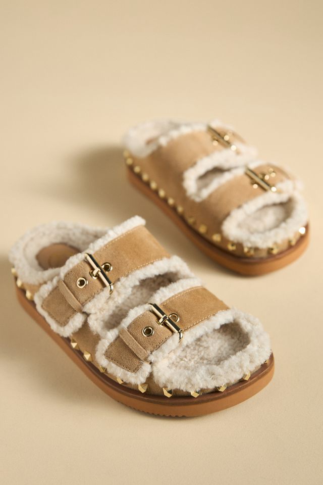 Ash Uma Faux-Shearling Sandals #1