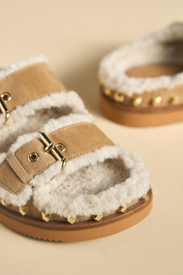 Ash Uma Faux-Shearling Sandals #2
