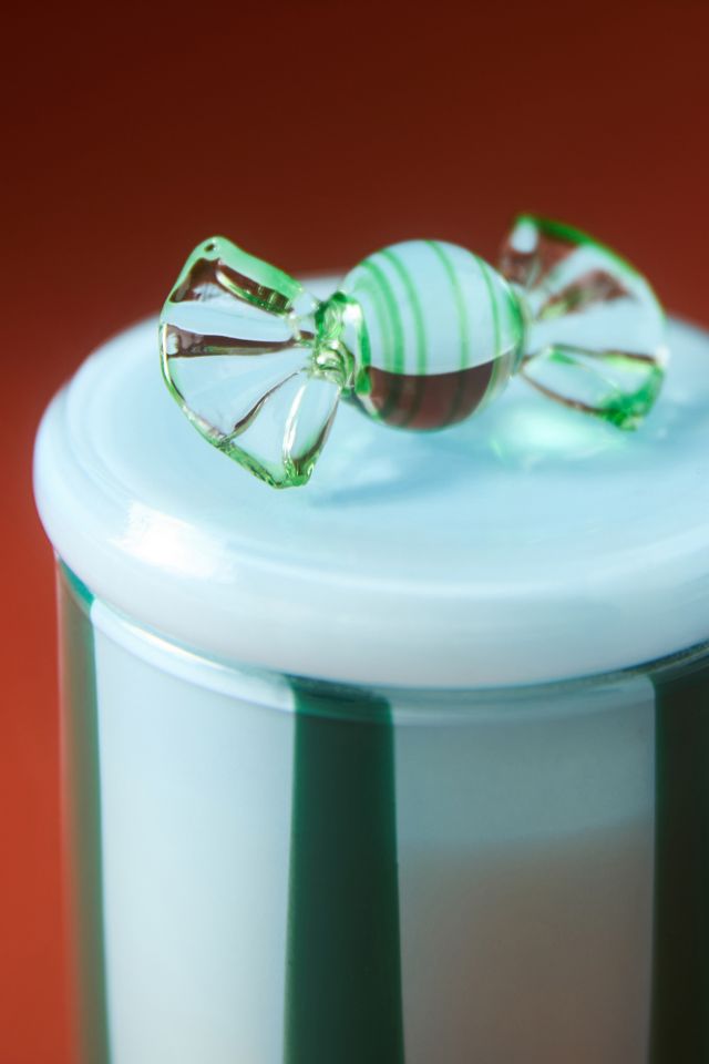 By Anthropologie Peppermint Stick Glass Jar Candle #2