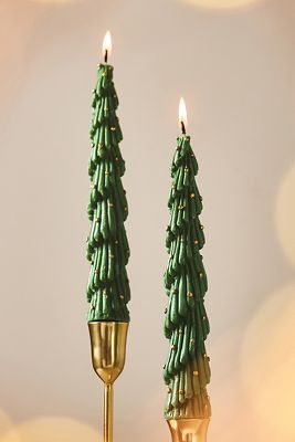 Tree Taper Candles, Set of 2