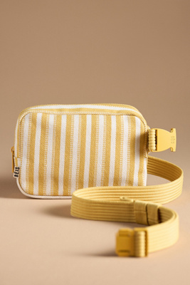 Beis Béis The Striped Belt Bag In Yellow