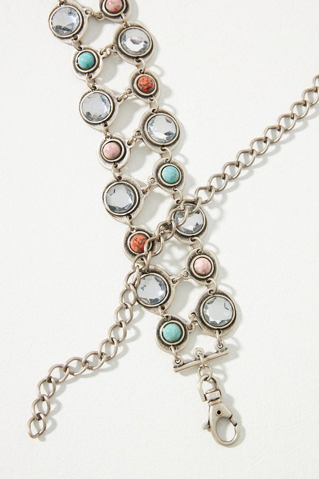 Anthropologie : Classic Silver Chain deals Belt - NEW