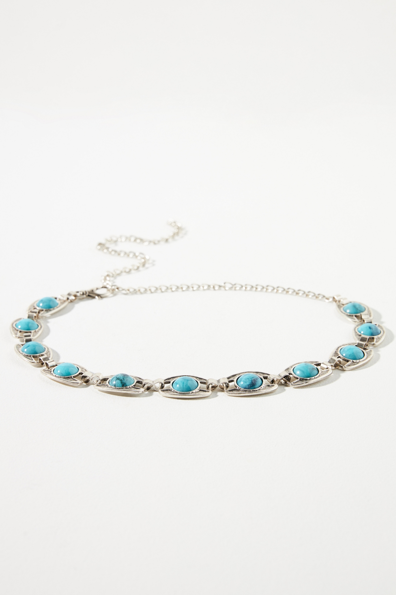 Streets Ahead Turquoise Chain Belt