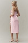 bhldn lia strapless bow midi dress BHLDN Lia Strapless Bow Midi Dress