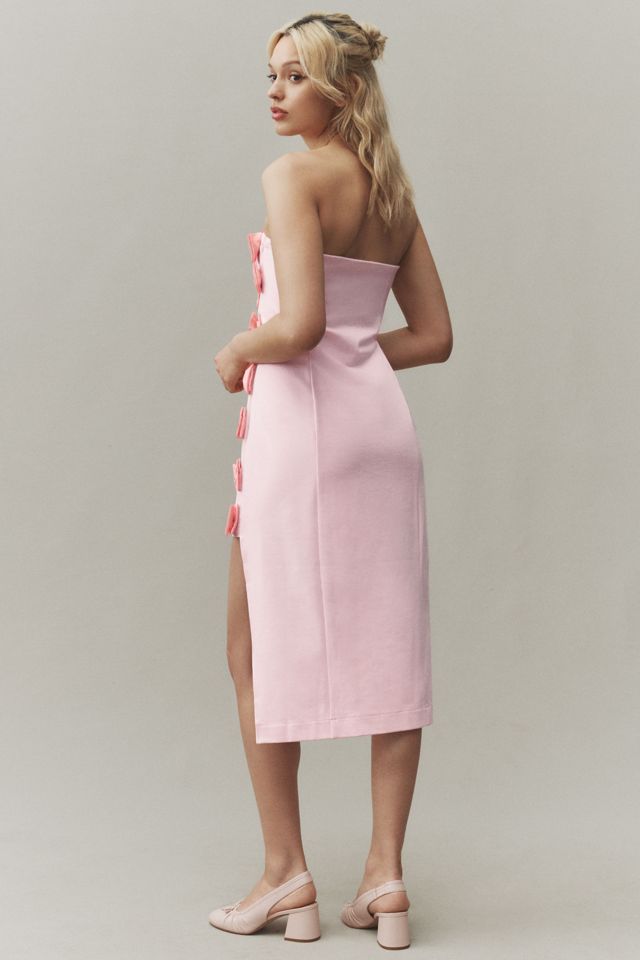 BHLDN Lia Strapless Bow Midi Dress #1