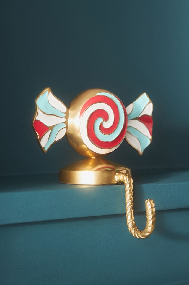 Peppermint Candy Metal Stocking Holder #1
